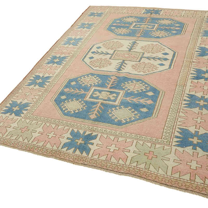 Alfombra Vintage Turca Anudada a Mano - 211 cm x 304 cm - K0078654