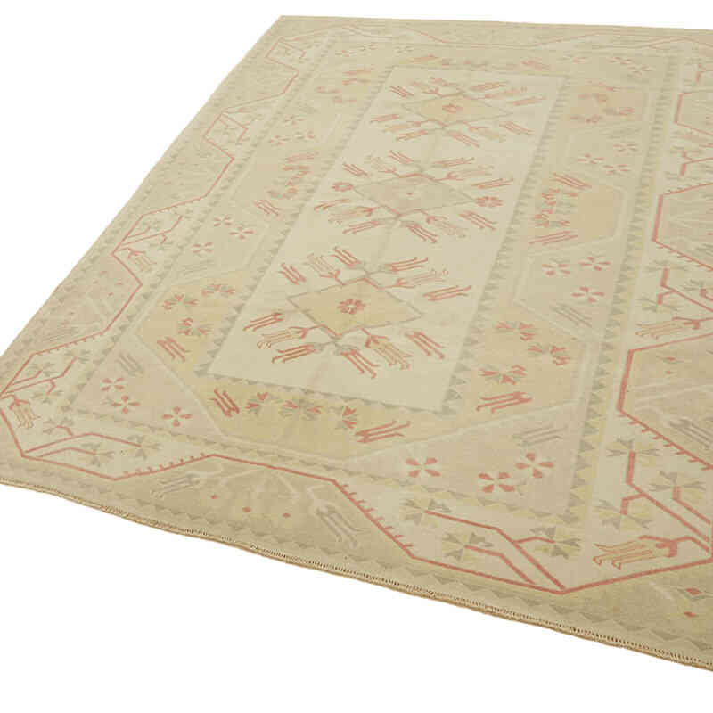 Alfombra Vintage Turca Anudada a Mano - 196 cm x 270 cm - K0078655