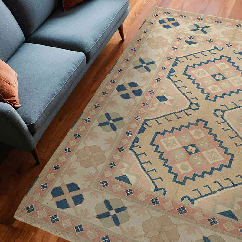 Alfombra Vintage Turca Anudada a Mano - 196 cm x 250 cm - K0078660