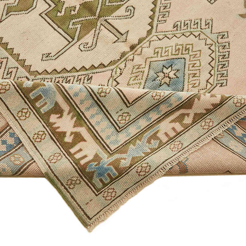 Pink Vintage Turkish Hand-Knotted Rug - 5' 9" x 8' 6" (69" x 102") - K0078662