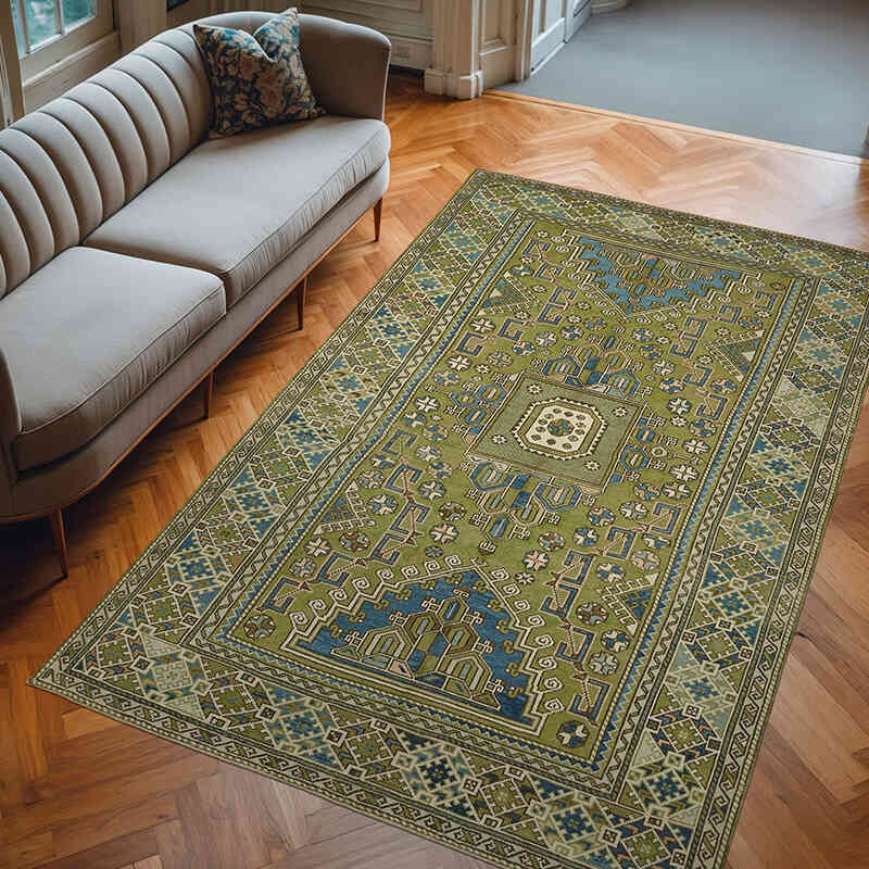 El Dokuma Vintage Halı - 196 cm x 310 cm - K0078667