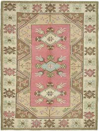 Vintage Turkish Hand-Knotted Rug - 7' 1" x 9' 2" (85" x 110")