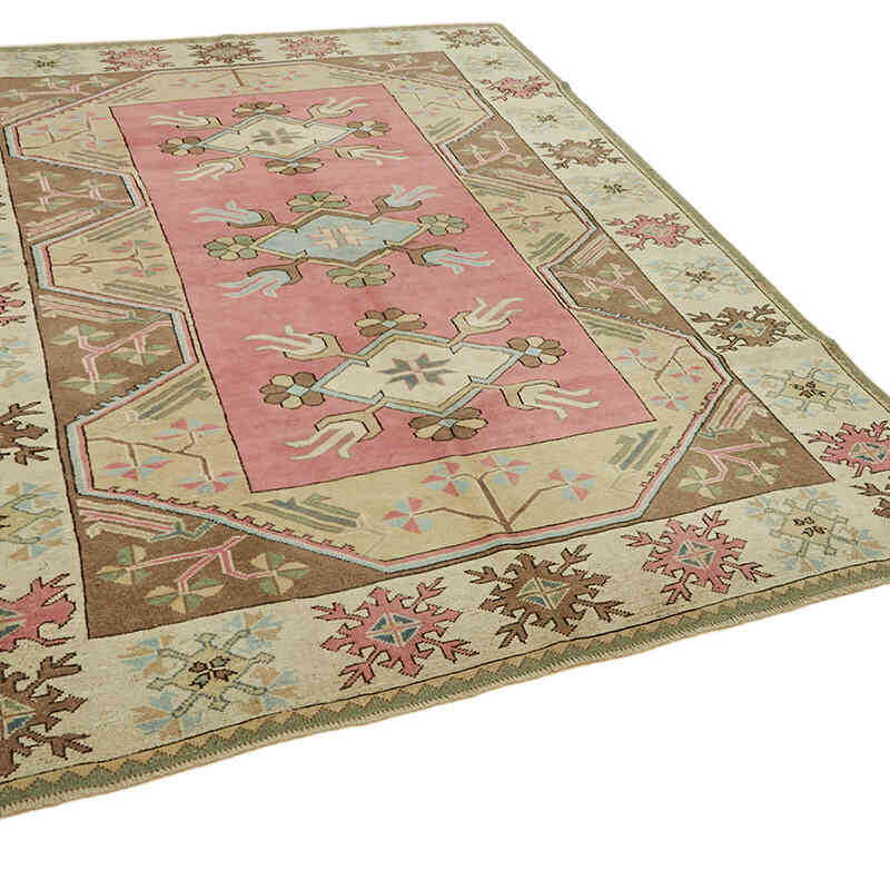 Vintage Turkish Hand-Knotted Rug - 7' 1" x 9' 2" (85" x 110") - K0078670