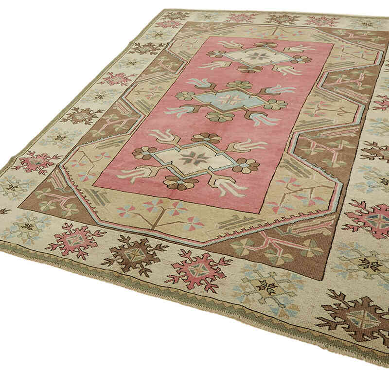 Vintage Turkish Hand-Knotted Rug - 7' 1" x 9' 2" (85" x 110") - K0078670