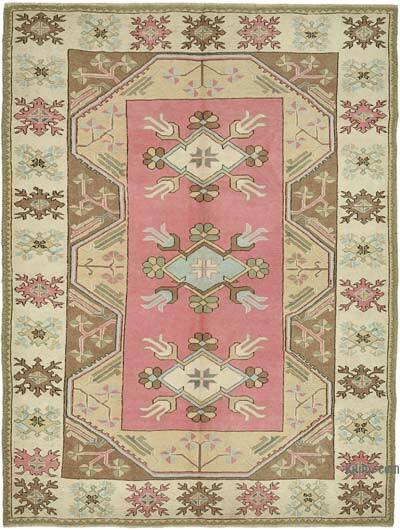 Alfombra Vintage Turca Anudada a Mano - 215 cm x 280 cm