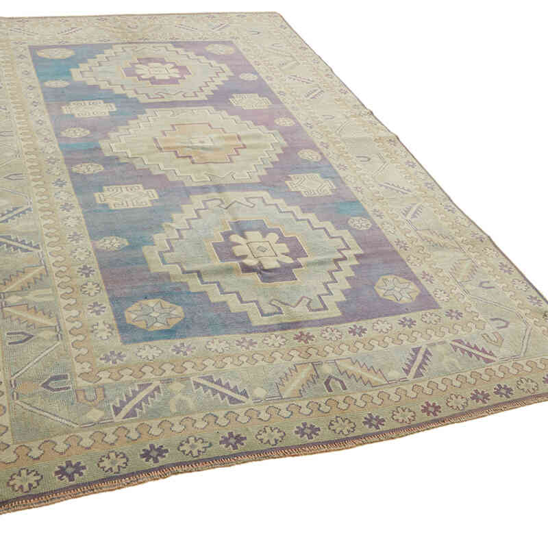 Vintage Turkish Hand-Knotted Rug - 6' 6" x 9' 7" (78" x 115") - K0078672