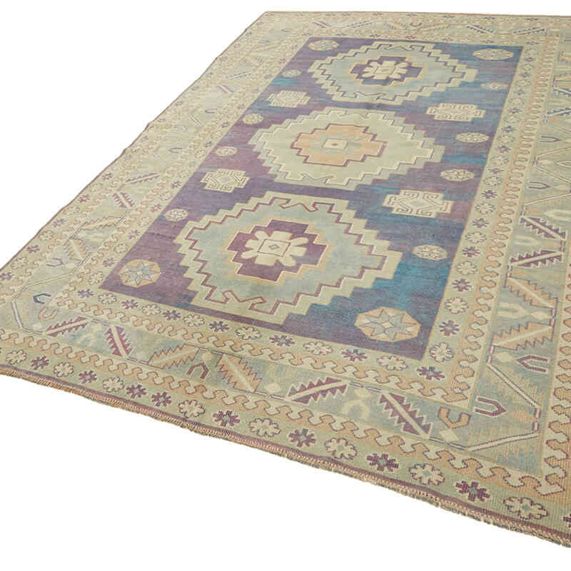 Vintage Turkish Hand-Knotted Rug - 6' 6" x 9' 7" (78" x 115") - K0078672