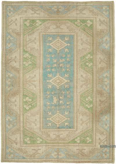 Vintage Turkish Hand-Knotted Rug - 5' 7" x 7' 11" (67" x 95")