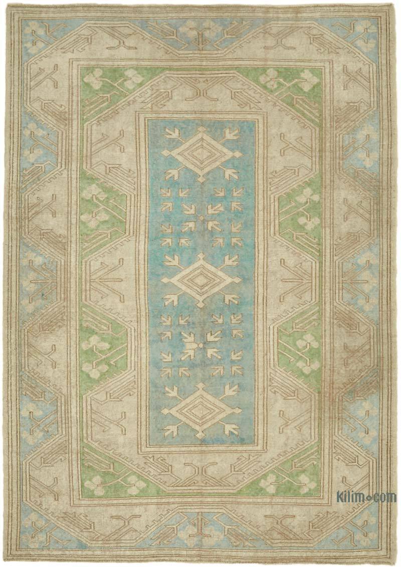Alfombra Vintage Turca Anudada a Mano - 169 cm x 242 cm - K0078673