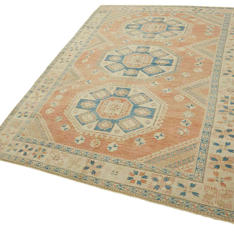Vintage Turkish Hand-Knotted Rug - 6' 3" x 9' 10" (75" x 118") - K0078676