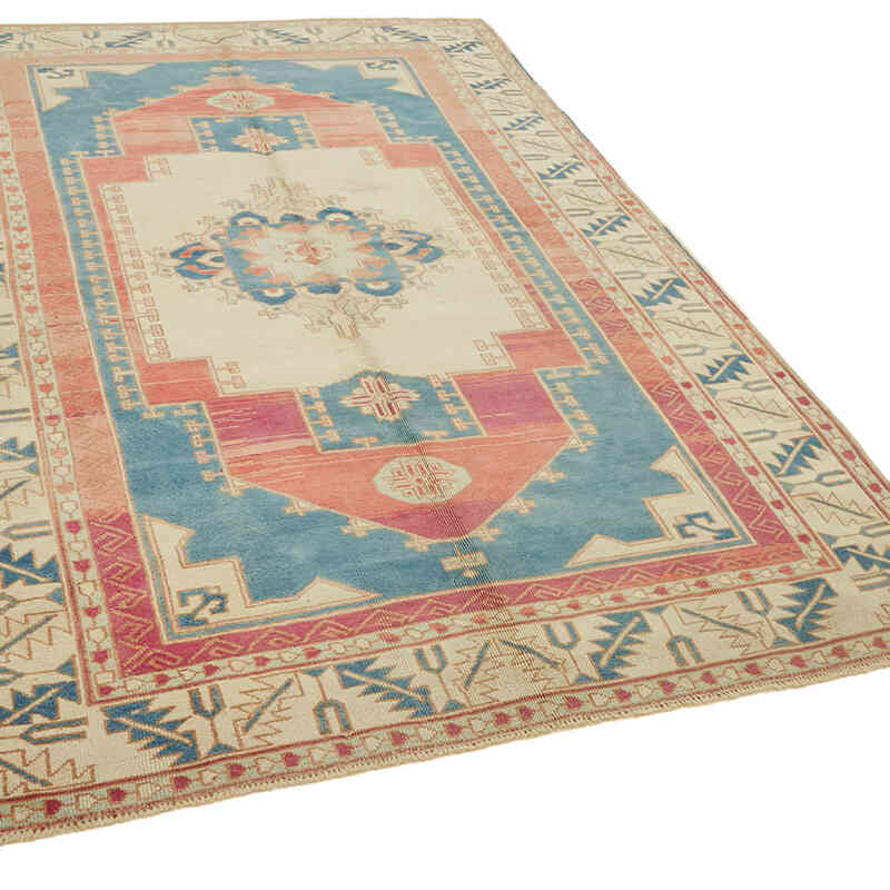 Alfombra Vintage Turca Anudada a Mano - 178 cm x 271 cm - K0078677