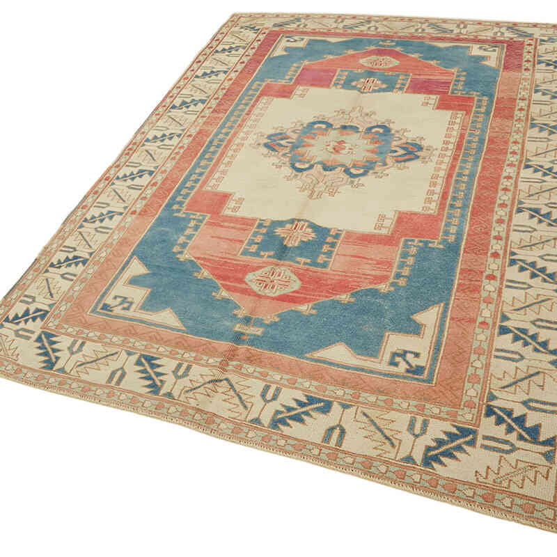 Alfombra Vintage Turca Anudada a Mano - 178 cm x 271 cm - K0078677