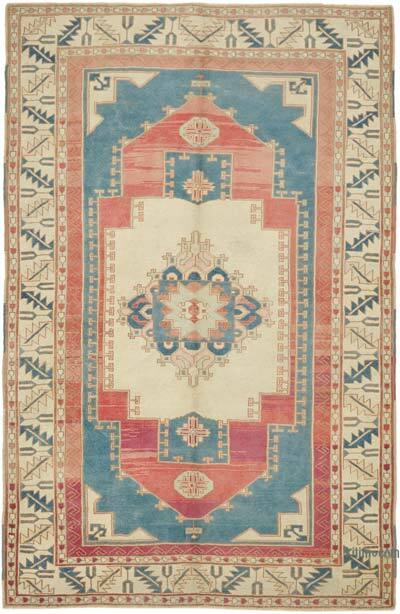 Alfombra Vintage Turca Anudada a Mano - 178 cm x 271 cm
