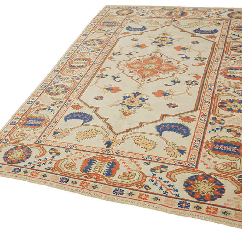 Alfombra Vintage Turca Anudada a Mano - 185 cm x 253 cm - K0078679