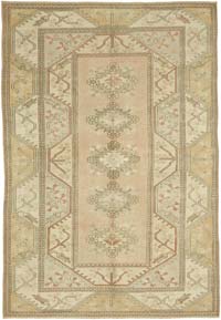 Vintage Turkish Hand-Knotted Rug - 6' 6