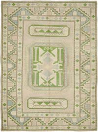 Vintage Turkish Hand-Knotted Rug - 7' 3" x 9' 9" (87" x 117")