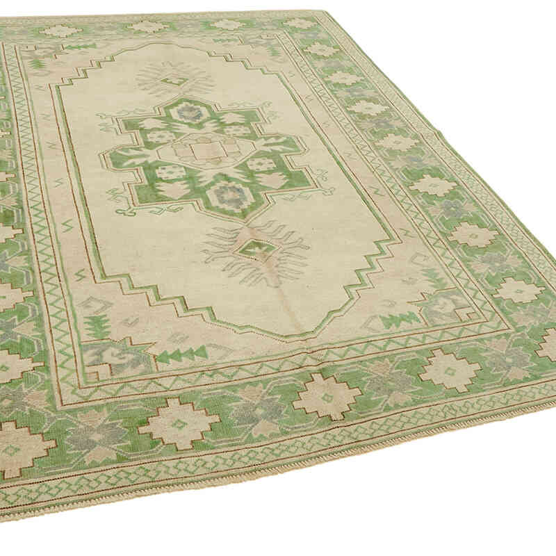Vintage Turkish Hand-Knotted Rug - 6' 1" x 8'  (73" x 96") - K0078685