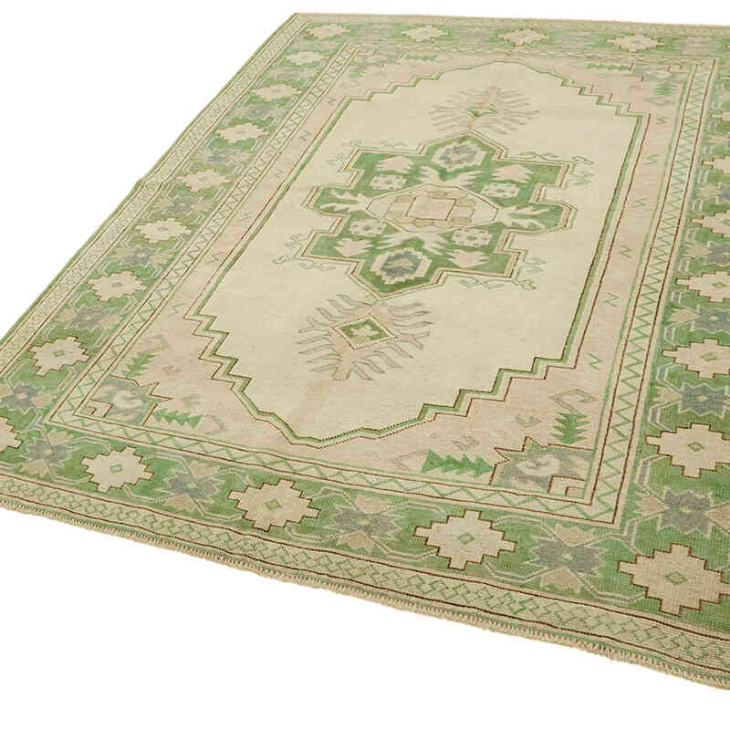 Vintage Turkish Hand-Knotted Rug - 6' 1" x 8'  (73" x 96") - K0078685
