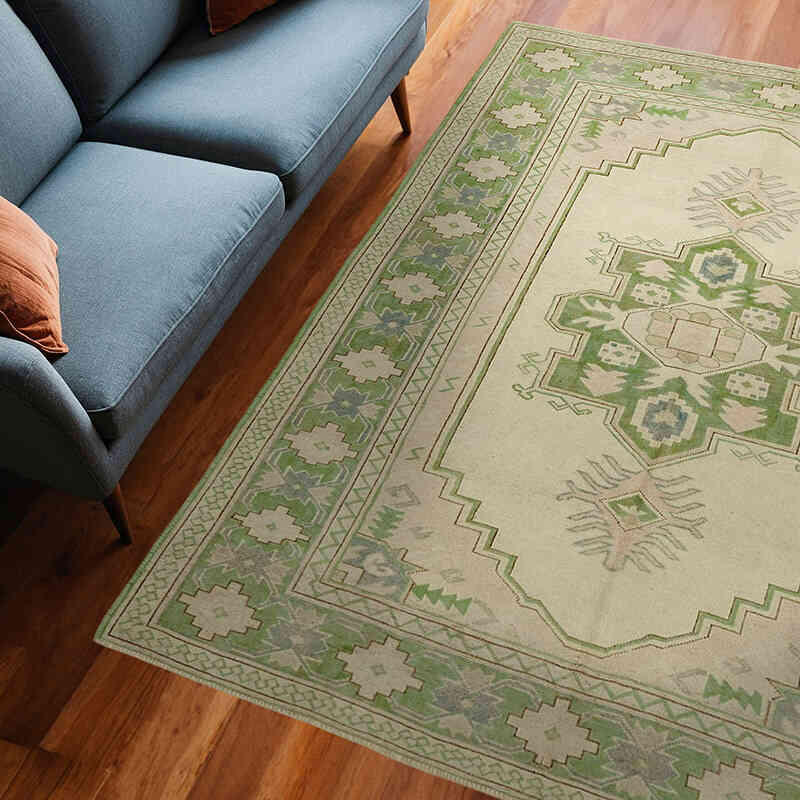Vintage Turkish Hand-Knotted Rug - 6' 1" x 8'  (73" x 96") - K0078685