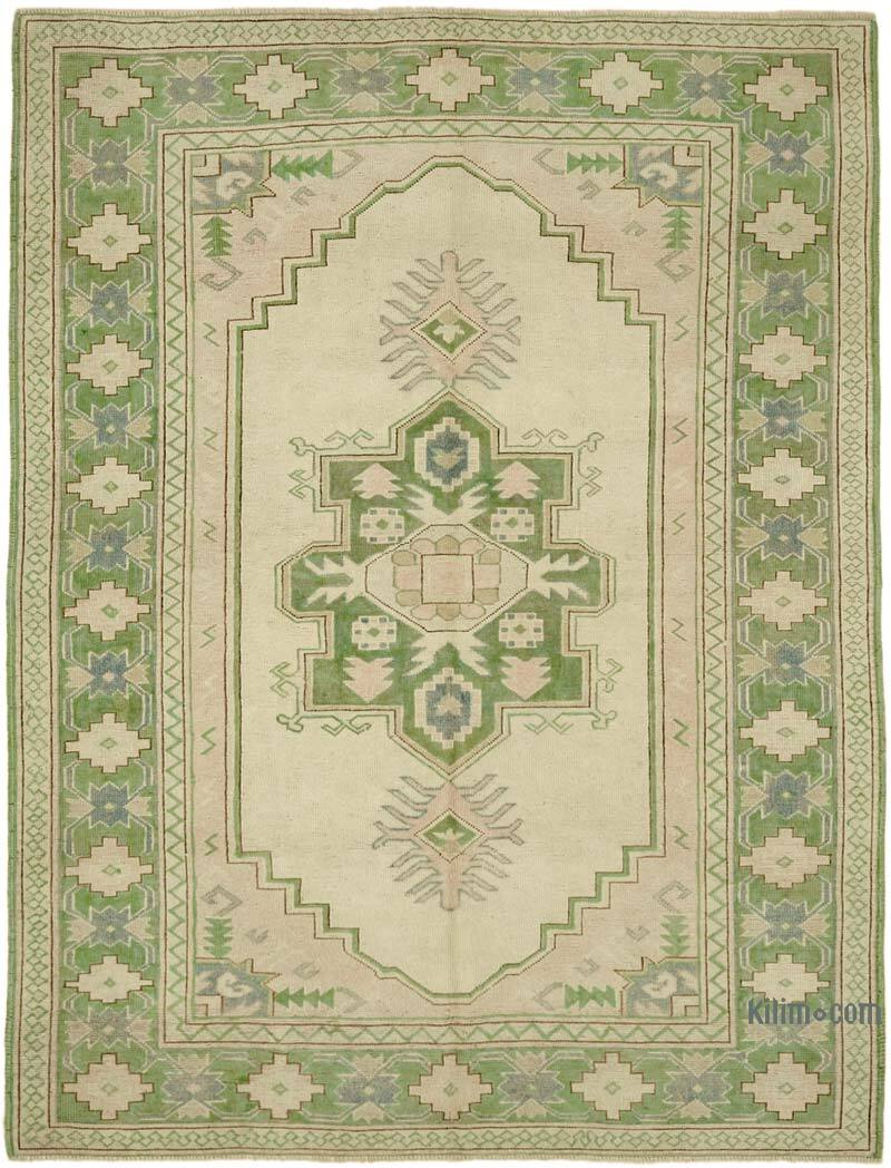 Vintage Turkish Hand-Knotted Rug - 6' 1" x 8'  (73" x 96") - K0078685
