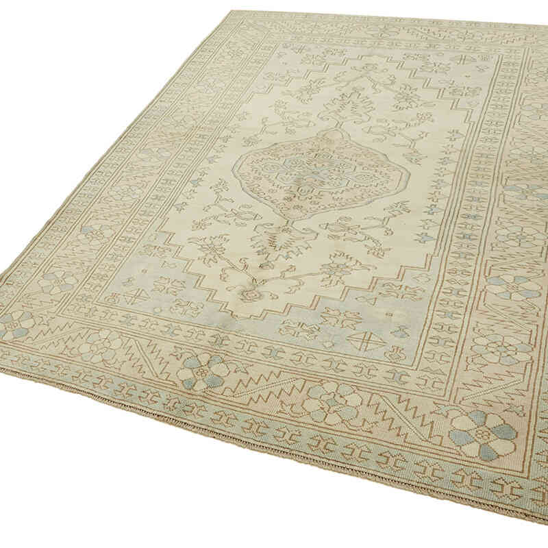 Alfombra Vintage Turca Anudada a Mano - 200 cm x 291 cm - K0078687