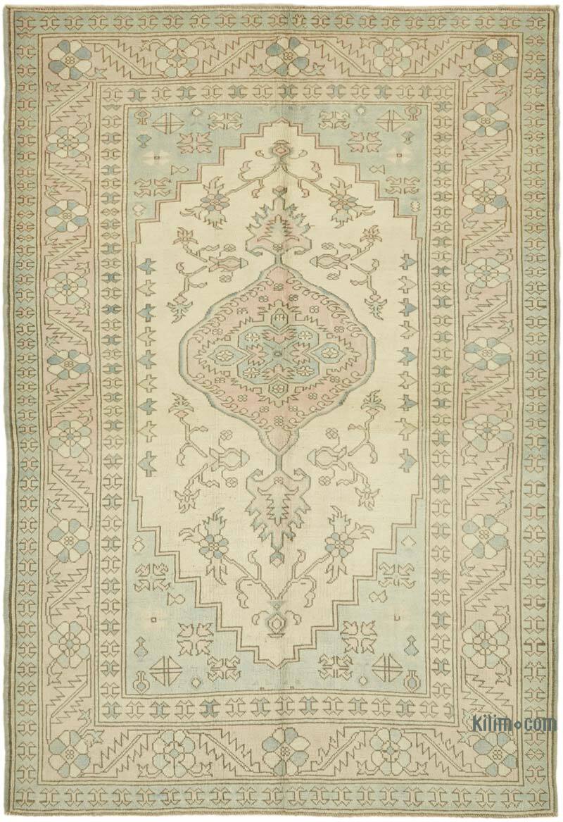 Alfombra Vintage Turca Anudada a Mano - 200 cm x 291 cm - K0078687