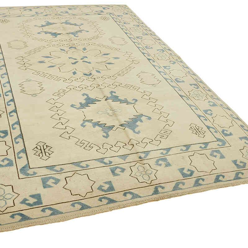 Alfombra Vintage Turca Anudada a Mano - 203 cm x 312 cm - K0078688