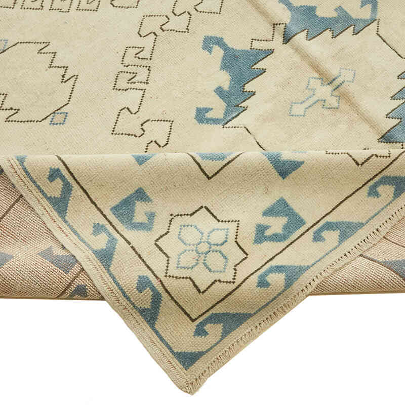 Alfombra Vintage Turca Anudada a Mano - 203 cm x 312 cm - K0078688
