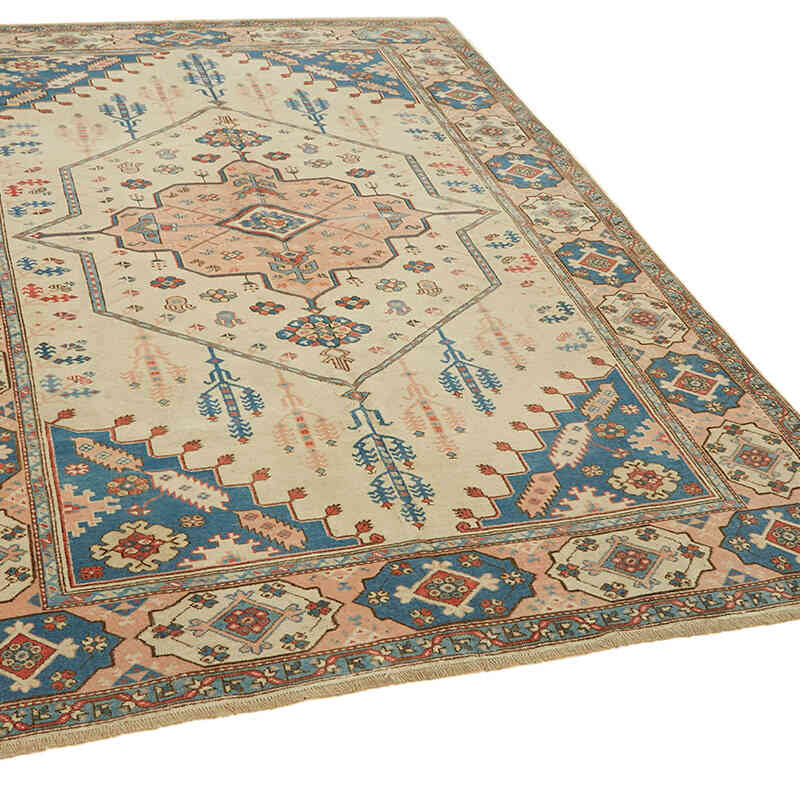 El Dokuma Vintage Halı - 183 cm x 244 cm - K0078691