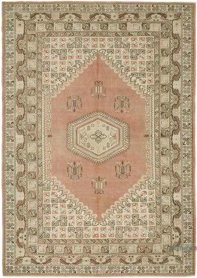 Alfombra Vintage Turca Anudada a Mano - 207 cm x 293 cm