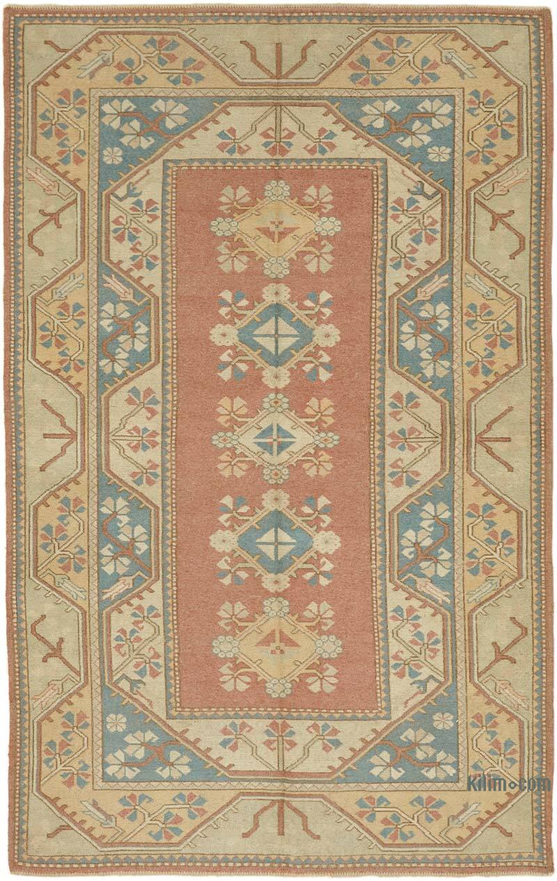 Vintage Turkish Hand-Knotted Rug - 5' 2" x 8' 3" (62" x 99") - K0078695