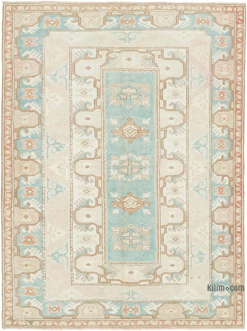 Alfombra Vintage Turca Anudada a Mano - 165 cm x 218 cm - K0078696