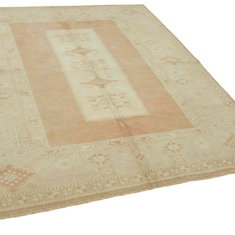 Alfombra Vintage Turca Anudada a Mano - 192 cm x 221 cm - K0078697
