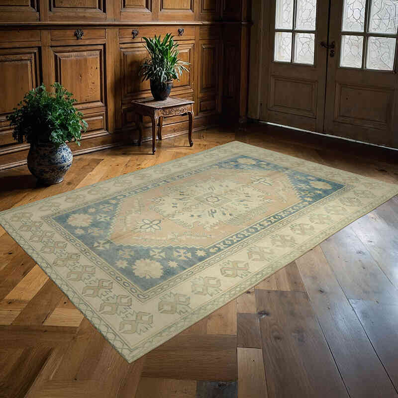 El Dokuma Vintage Halı - 173 cm x 257 cm - K0078699
