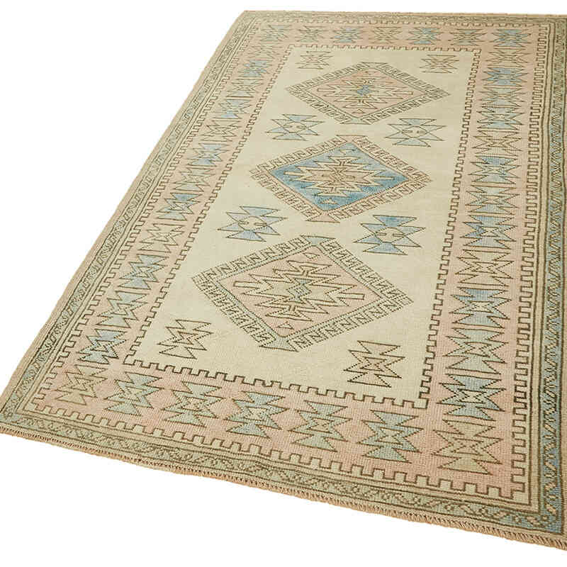 Vintage Turkish Hand-Knotted Rug - 4'  x 6' 11" (48" x 83") - K0078702