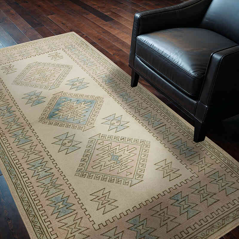 Vintage Turkish Hand-Knotted Rug - 4'  x 6' 11" (48" x 83") - K0078702