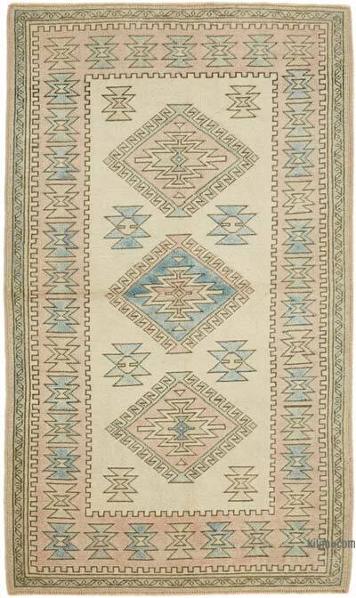 El Dokuma Vintage Halı - 122 cm x 210 cm