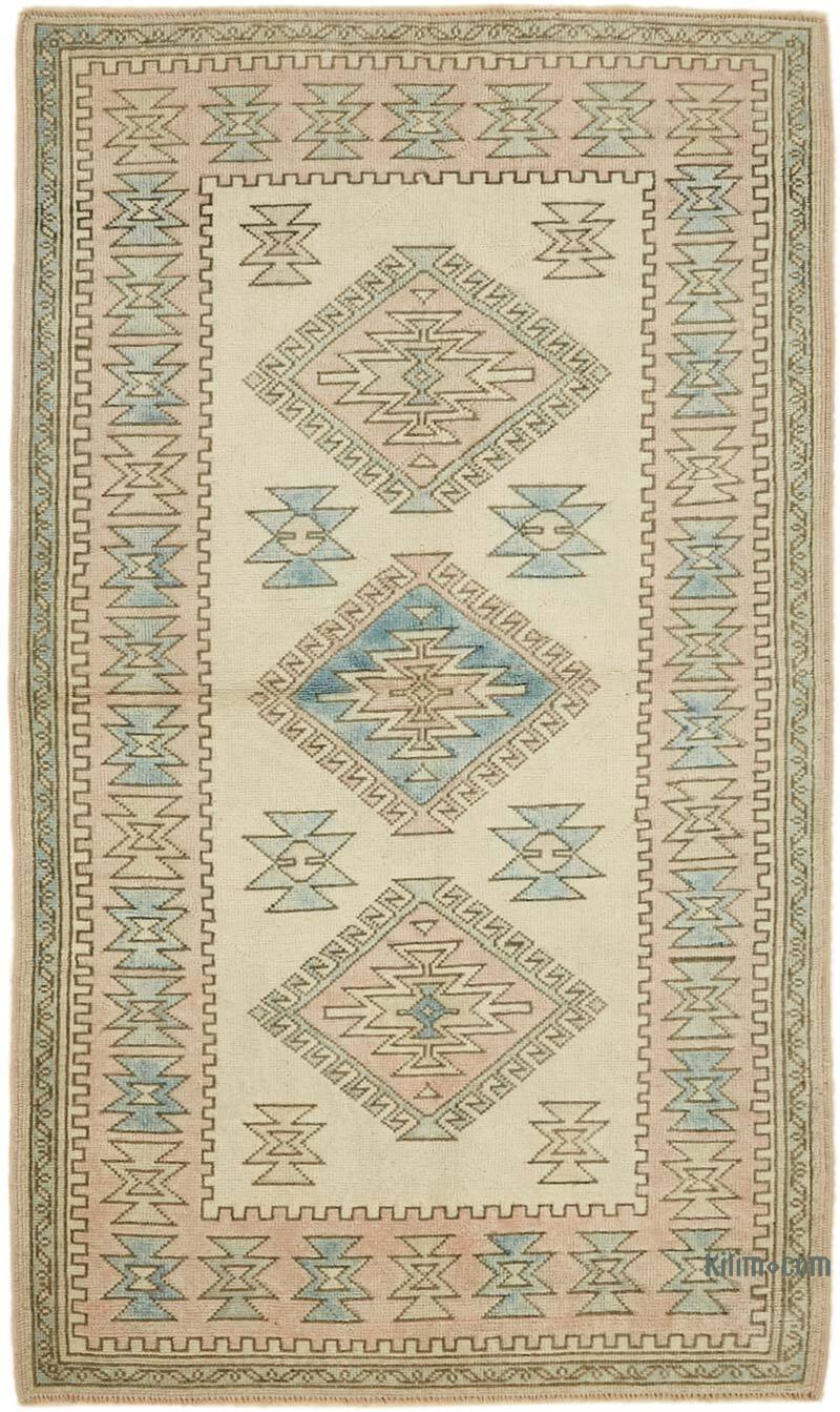 Vintage Turkish Hand-Knotted Rug - 4'  x 6' 11" (48" x 83") - K0078702