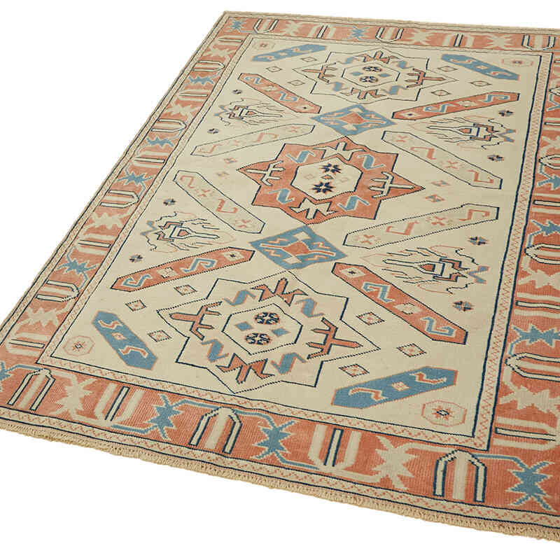 Vintage Turkish Hand-Knotted Rug - 4' 2" x 6' 2" (50" x 74") - K0078704