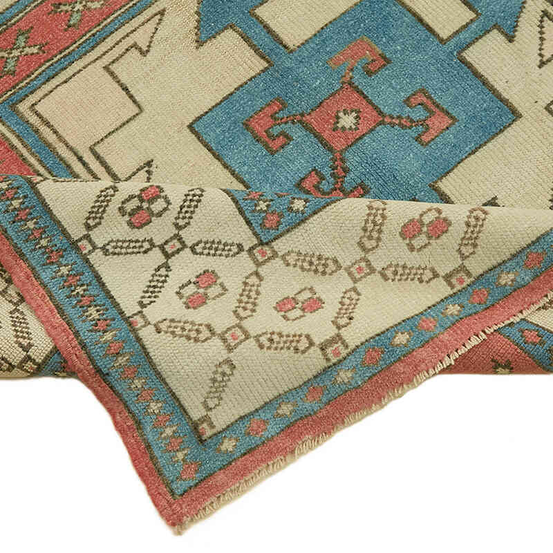 Alfombra Vintage Turca Anudada a Mano - 125 cm x 208 cm - K0078708