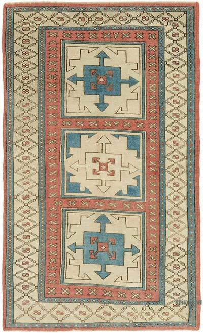 El Dokuma Vintage Halı - 125 cm x 208 cm