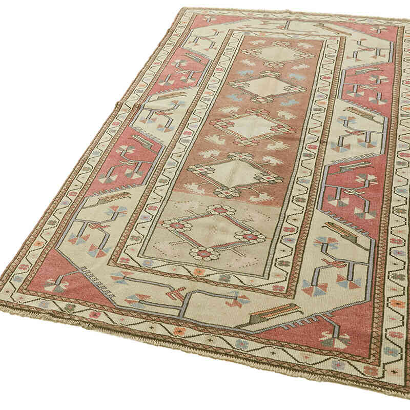 El Dokuma Vintage Halı - 127 cm x 225 cm - K0078709