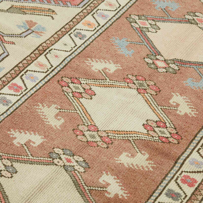 El Dokuma Vintage Halı - 127 cm x 225 cm - K0078709