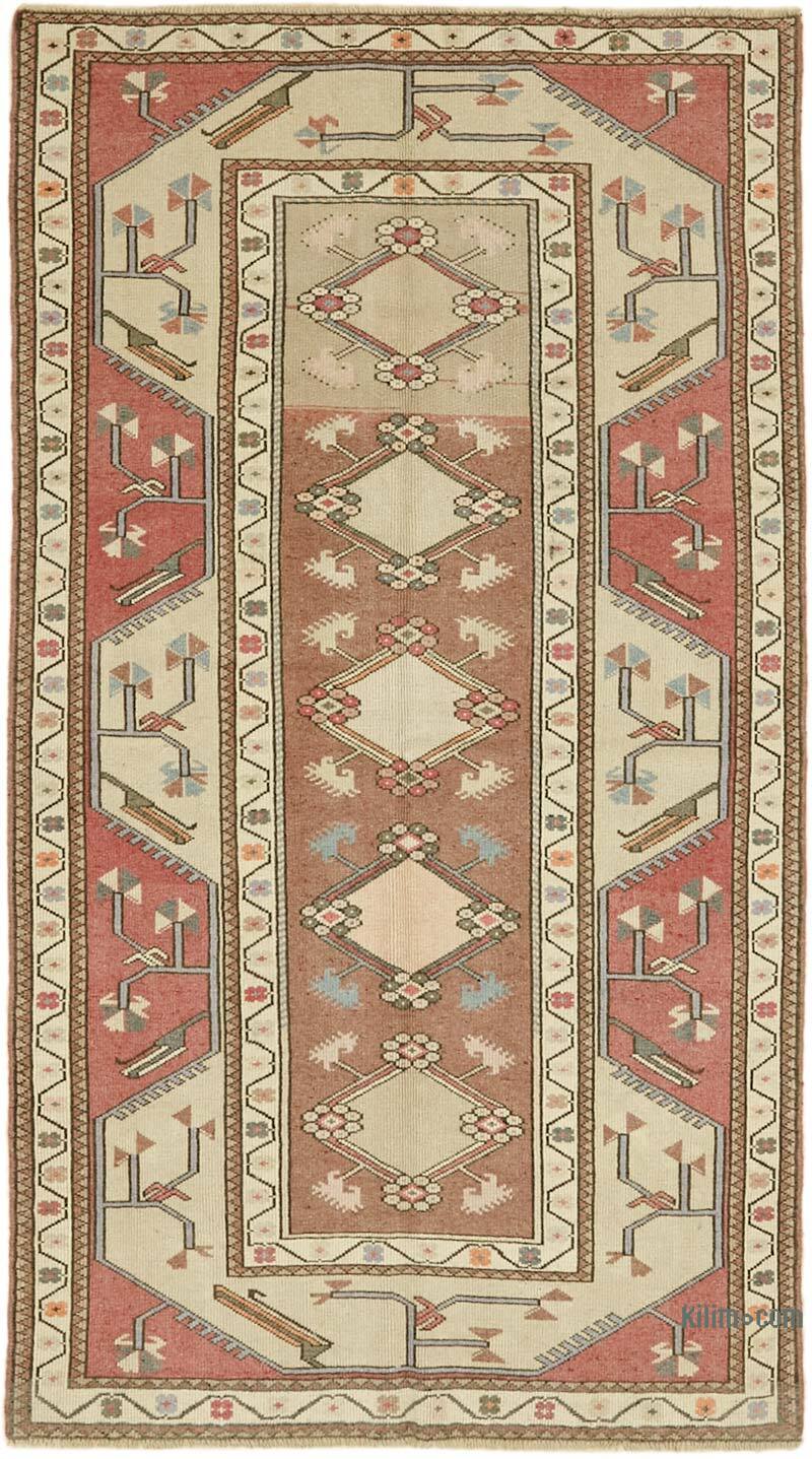 El Dokuma Vintage Halı - 127 cm x 225 cm - K0078709