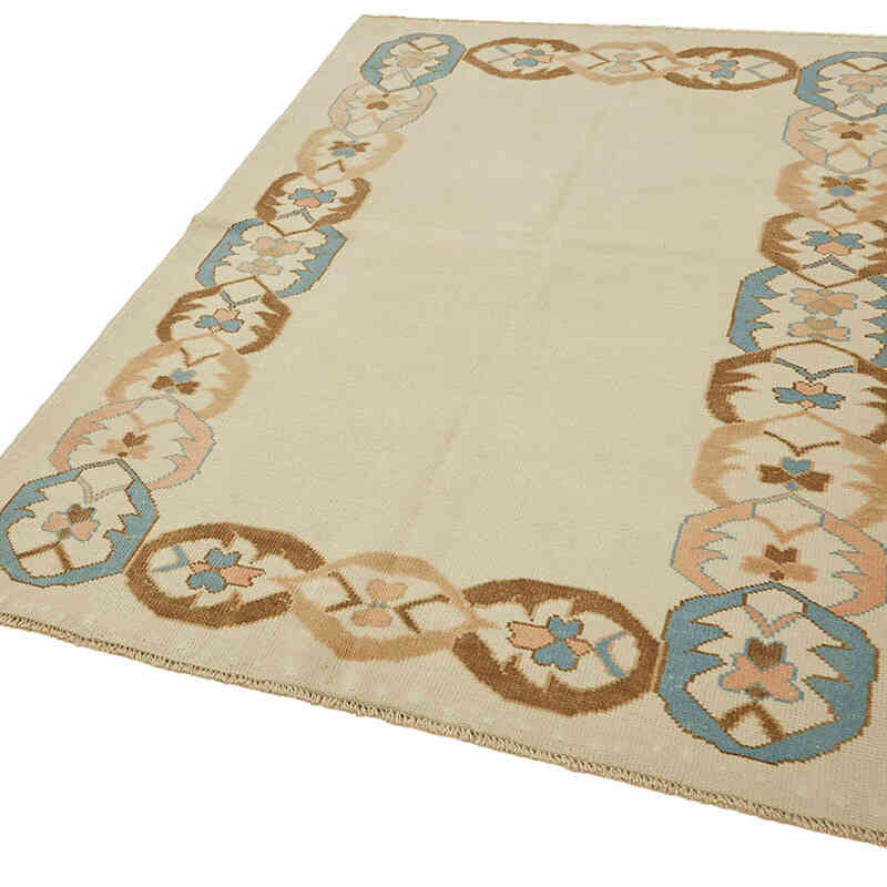 Alfombra Vintage Turca Anudada a Mano - 143 cm x 195 cm - K0078710