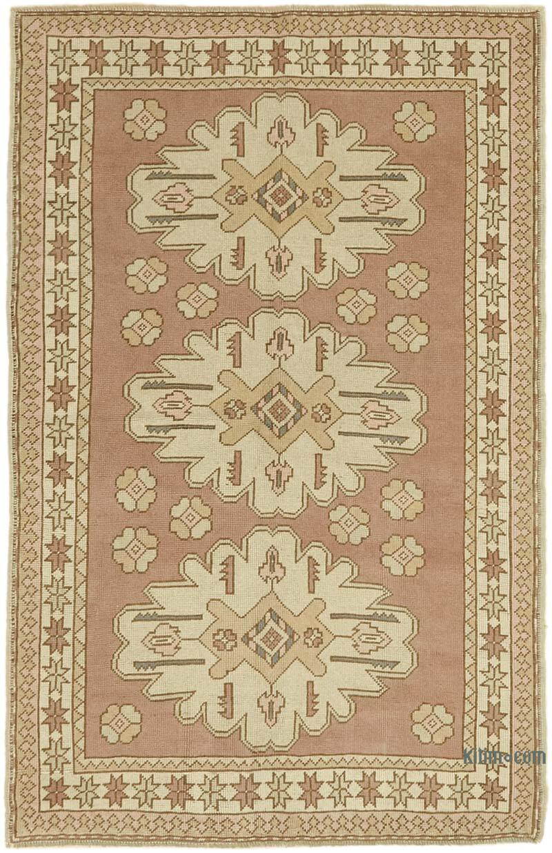 Alfombra Vintage Turca Anudada a Mano - 125 cm x 197 cm - K0078711