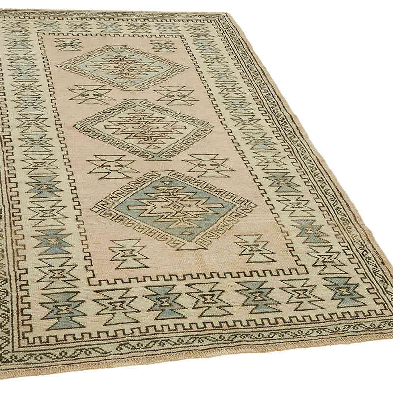 El Dokuma Vintage Halı - 123 cm x 199 cm - K0078712