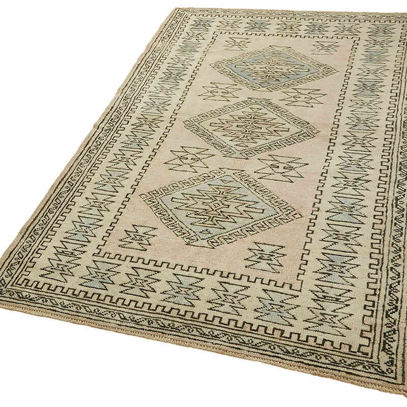 El Dokuma Vintage Halı - 123 cm x 199 cm - K0078712