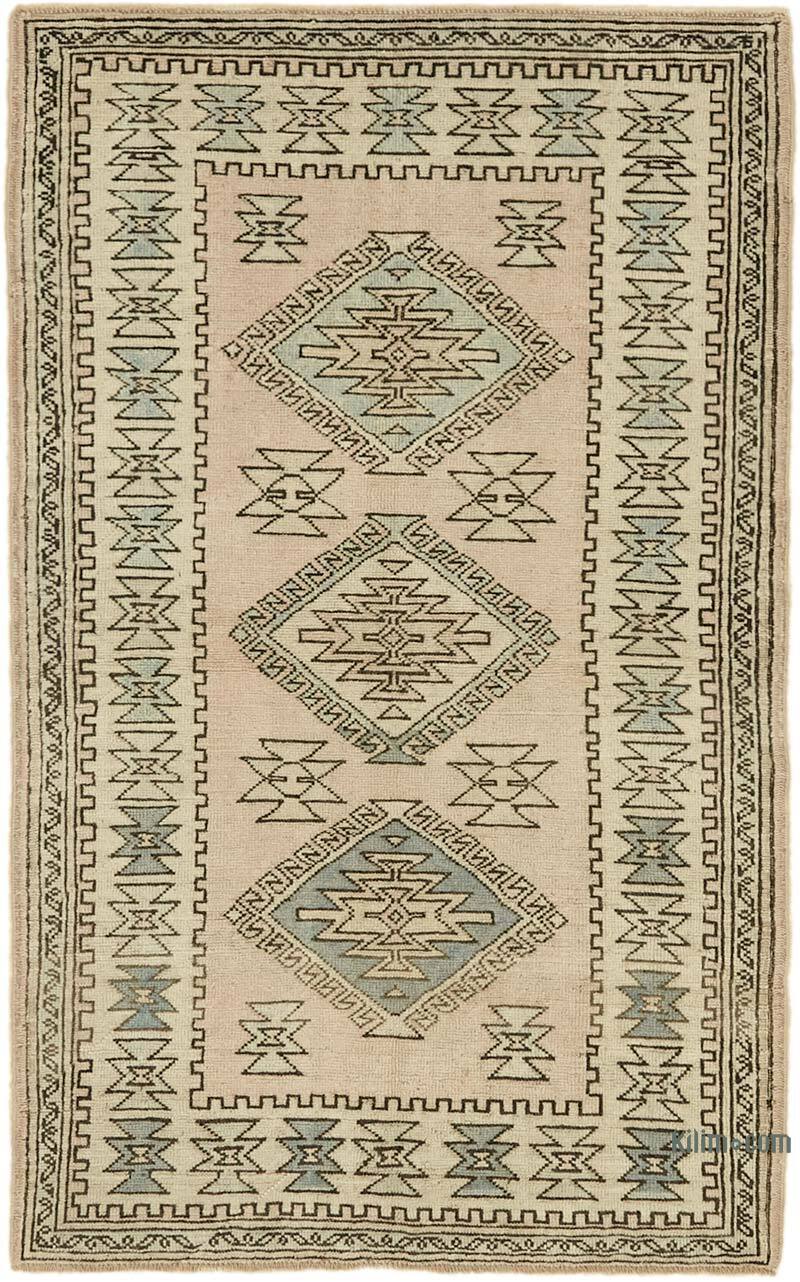 El Dokuma Vintage Halı - 123 cm x 199 cm - K0078712