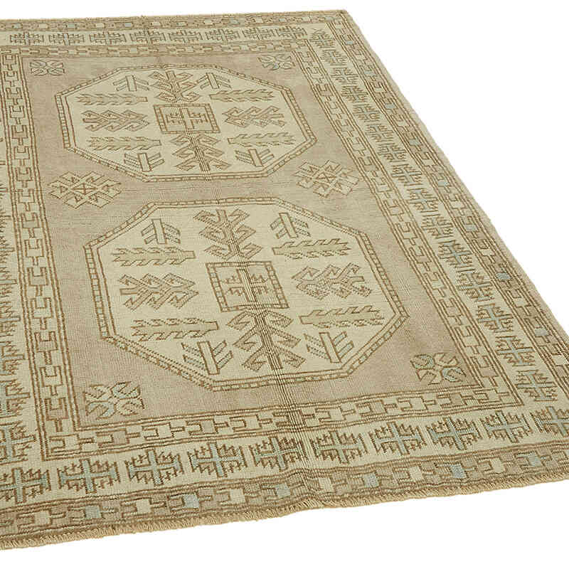 Alfombra Vintage Turca Anudada a Mano - 127 cm x 180 cm - K0078714